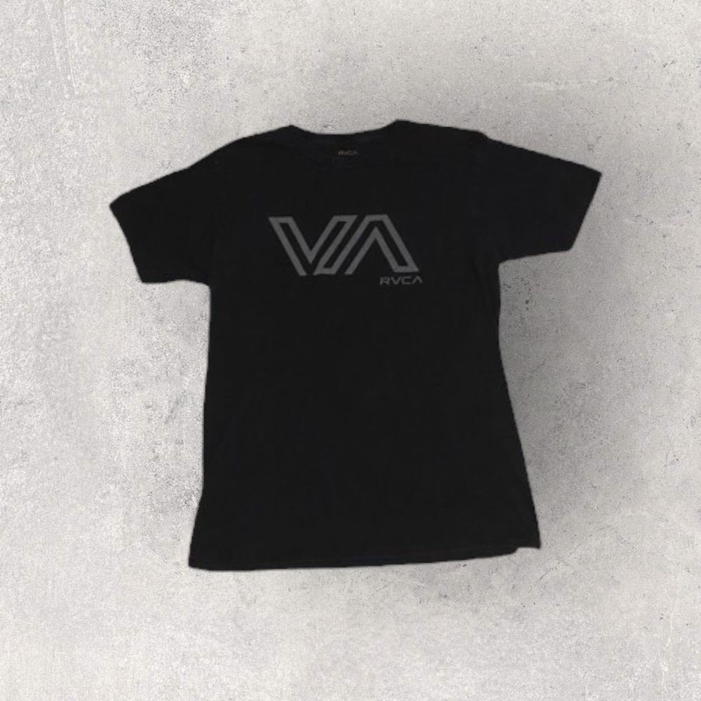 RVCA Graphic Logo Black T-Shirt Men’s Size Medium